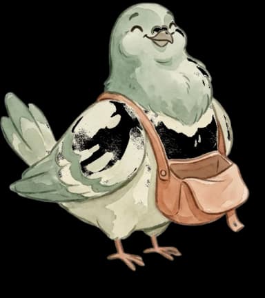 Pigeon delivering