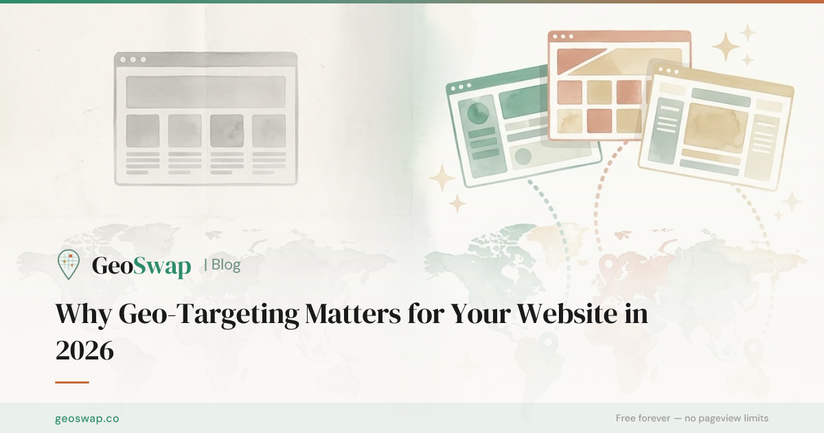 Why Geo-Targeting Matters for Your Website in 2026 | GeoSwap — Free Geo ...